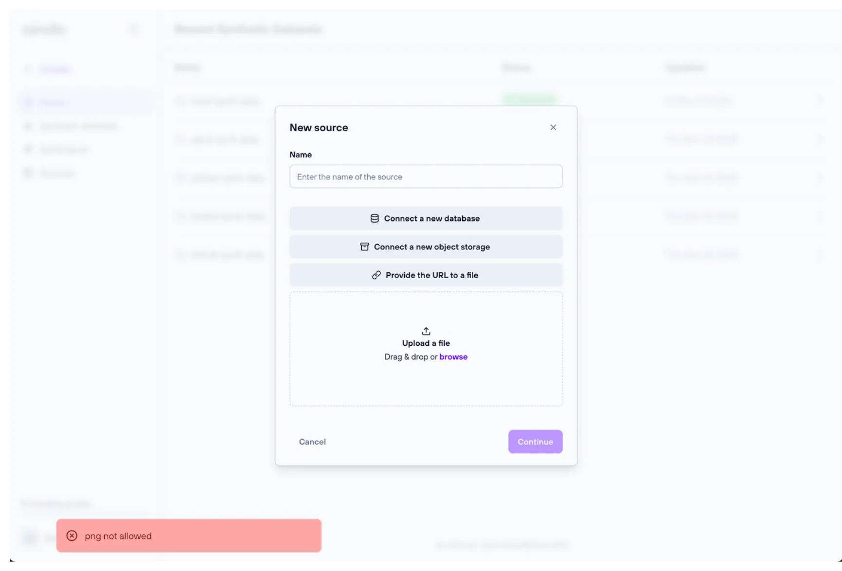 upload file rejected